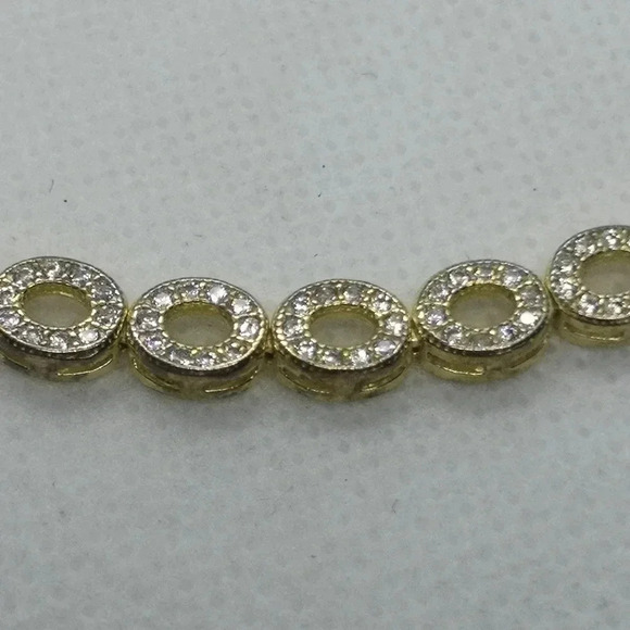 Sterling adjusted tennis  bracelet - Picture 3 of 4